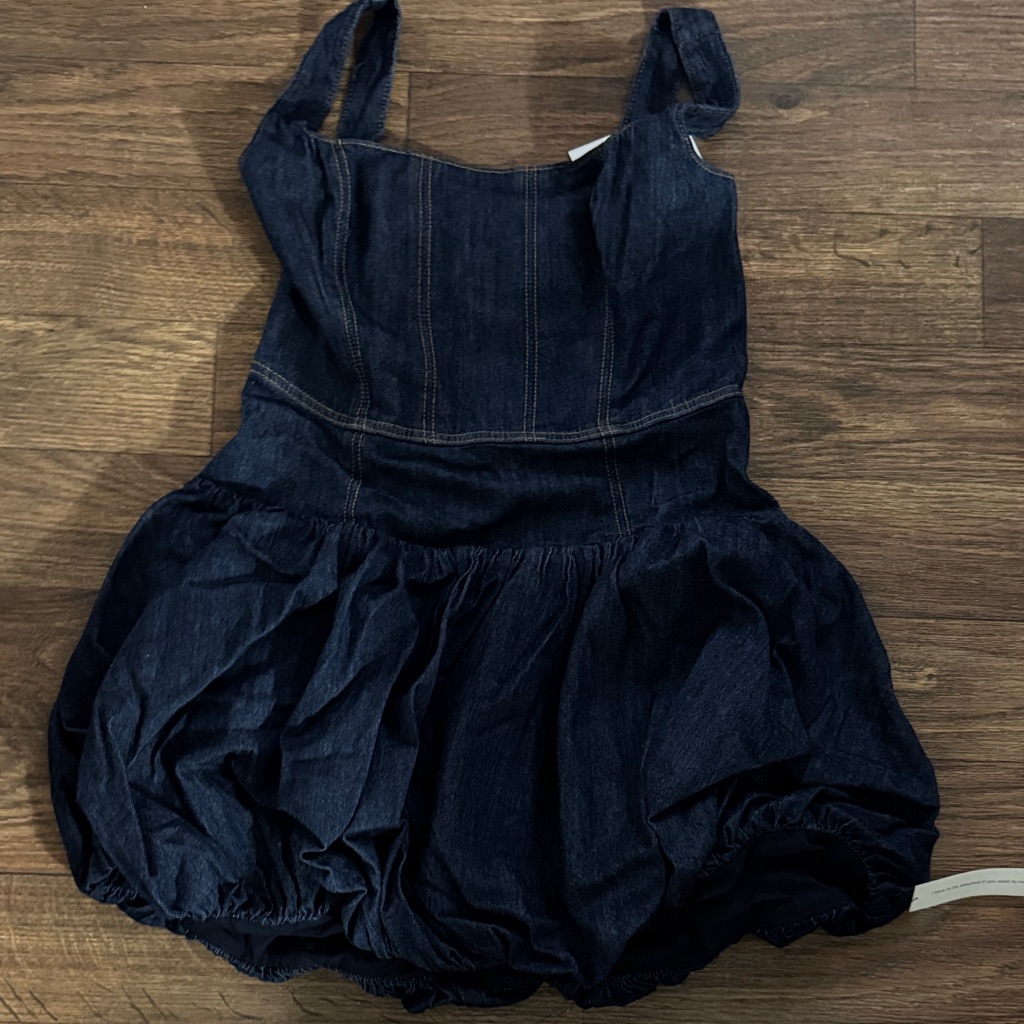 Reformation Delia Denim Mini Dress